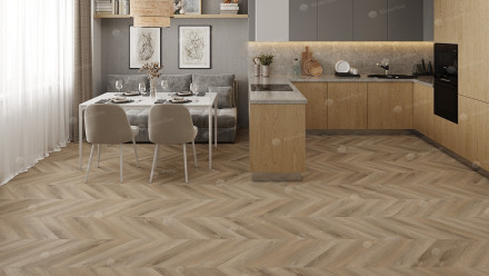 ПВХ-плитка Alpine Floor Chevron Alpine SPC «Дуб», ECO 18-6 MC