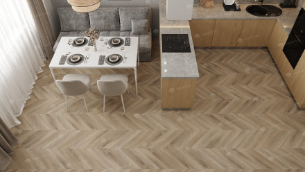 ПВХ-плитка Alpine Floor Chevron Alpine SPC «Дуб», ECO 18-6 MC