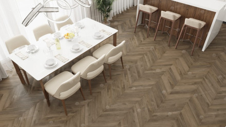 ПВХ-плитка Alpine Floor Chevron Alpine SPC «Дуб», ECO 18-4 MC