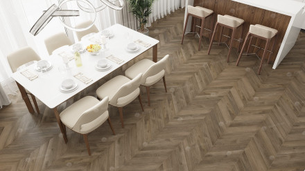 ПВХ-плитка Alpine Floor Chevron Alpine SPC «Дуб», ECO 18-4 MC