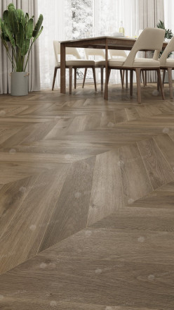 ПВХ-плитка Alpine Floor Chevron Alpine SPC «Дуб», ECO 18-4 MC