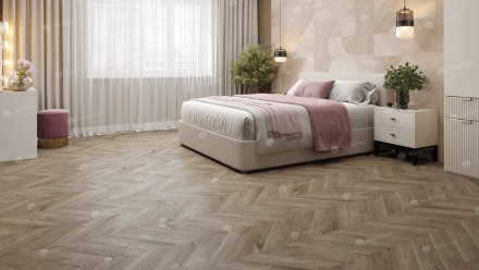 ПВХ-плитка Alpine Floor Chevron Alpine SPC «Дуб», ECO 18-3 MC
