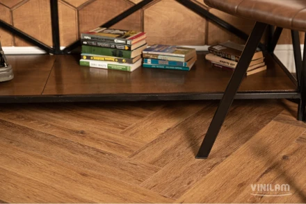 ПВХ-плитка Vinilam PARQUET Herringbone Glue «Паркет Де Вилль», GD11210