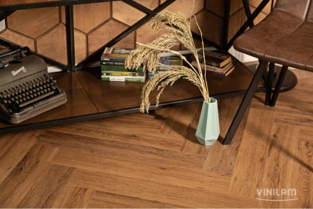 ПВХ-плитка Vinilam PARQUET Herringbone Glue «Паркет Де Вилль», GD11210