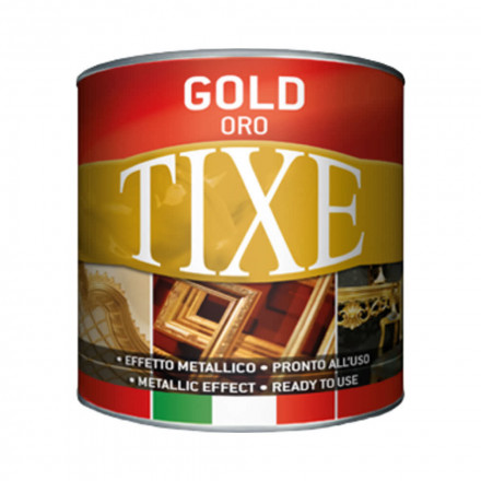 TIXE «Gold Paint For Indoor Solvent Based» краска-поталь