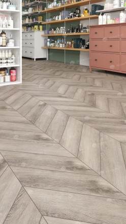 ПВХ-плитка Alpine Floor Chevron Alpine SPC «Дуб», ECO 18-8 MC