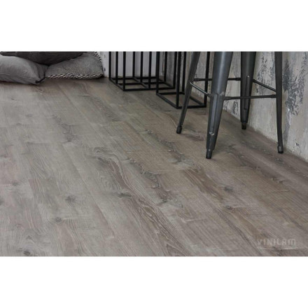 ПВХ-плитка Vinilam Allure Isocore «Дуб Дымчатый Сильвер», I966106