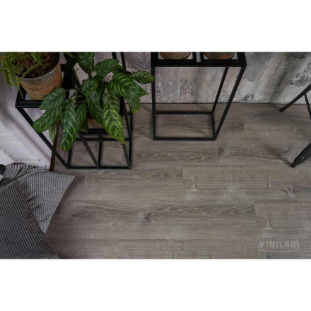 ПВХ-плитка Vinilam Allure Isocore «Дуб Дымчатый Сильвер», I966106