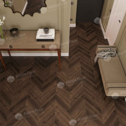 ПВХ-плитка Alpine Floor Chevron Alpine SPC «Дуб», ECO 18-12 MC