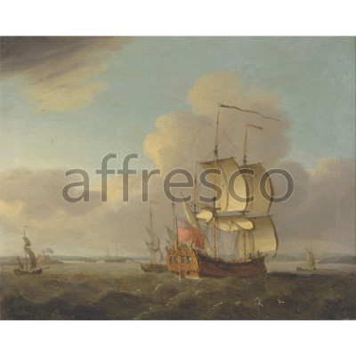 Фреска Affresco, Thomas Mellish Shipping in the Thames Estuary