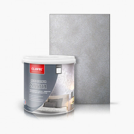 Декоративная краска Clavel «Sabbia Micro», Platinum