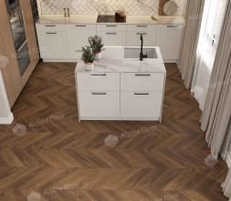 ПВХ-плитка Alpine Floor Chevron Alpine SPC «Дуб», ECO 18-13 MC