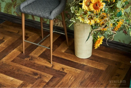 ПВХ-плитка Vinilam PARQUET Herringbone Glue «Паркет Парижский», GD11155